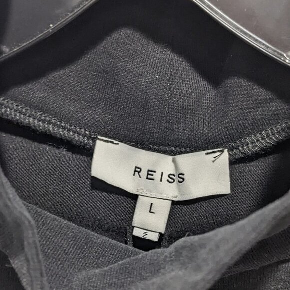 Nwt Reiss | Corrine High Neck Cut-Out Bodysuit In Black - Picture 8 of 12